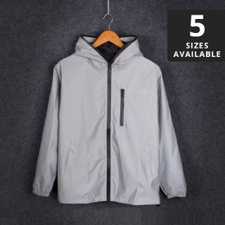 New Fashion Men Women Reflective Jacket Motorcycle Movement Waterproof Windbreaker Coat Couples Hoody