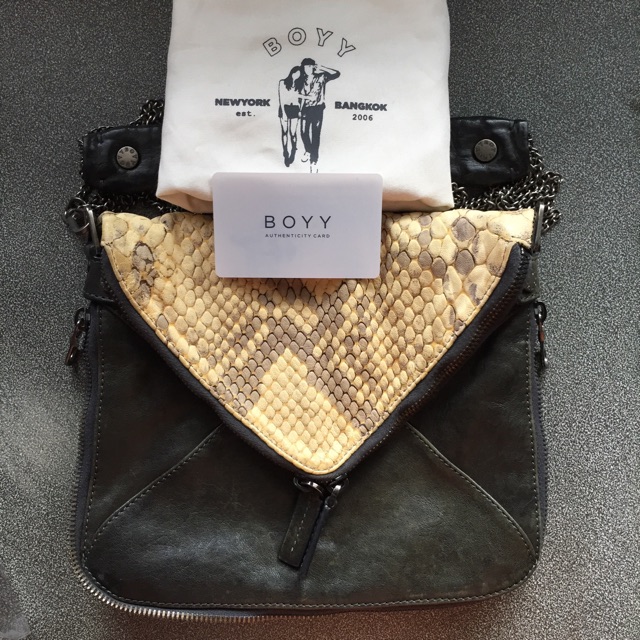 boyy bag mini slash python printed