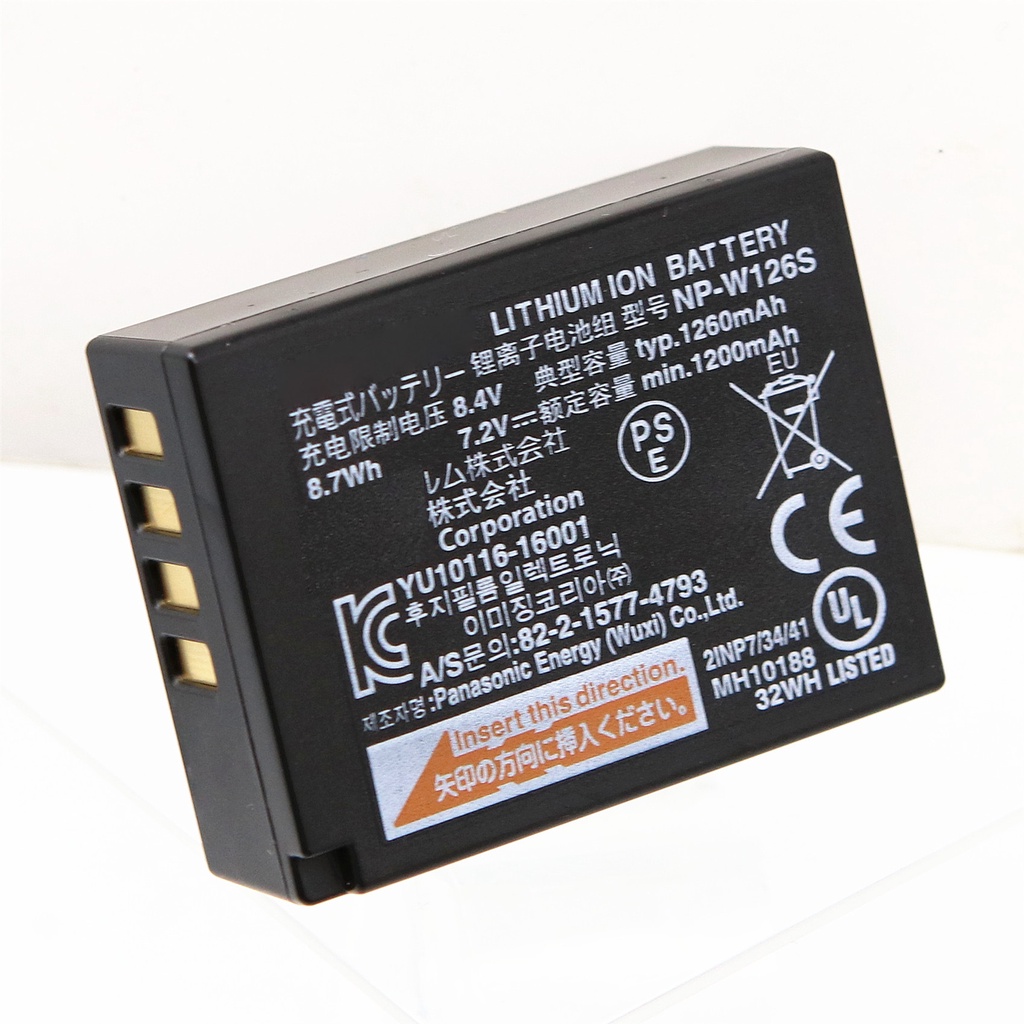 NP-W126S W126S Camera Battery 7.2V 1260mAh for Fujifilm Fuji X-H1 X-PRO3 X-PRO2 X-T3 X-T2 X-T30 X-T2