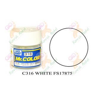 สีสูตรทินเนอร์ Mr.hobby Mr.color C316 White FS-17875 Gloss 10ml