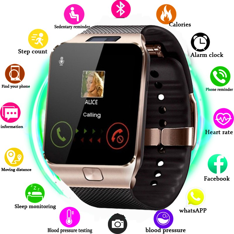 นาฬิกาโทรศัพท์ Smart Watch รุ่น DZ09 Phone Watch เมนูภาษาไทย