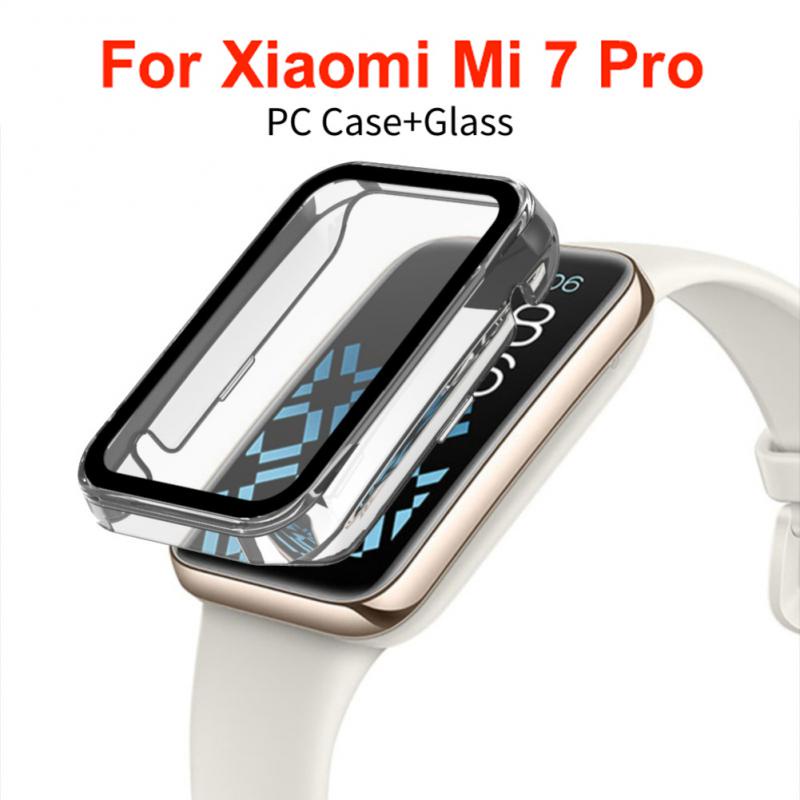 เคสโทรศัพท์มือถือ PC กระจก กันรอยหน้าจอ สําหรับ Xiaomi Mi band 7 pro Mi band 7Pro Mi band 7 pro