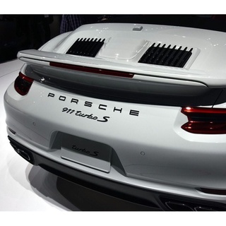 Porsche font car logo GT3 911turbo 911Carrera modified black red ABS material car logo tail sticker