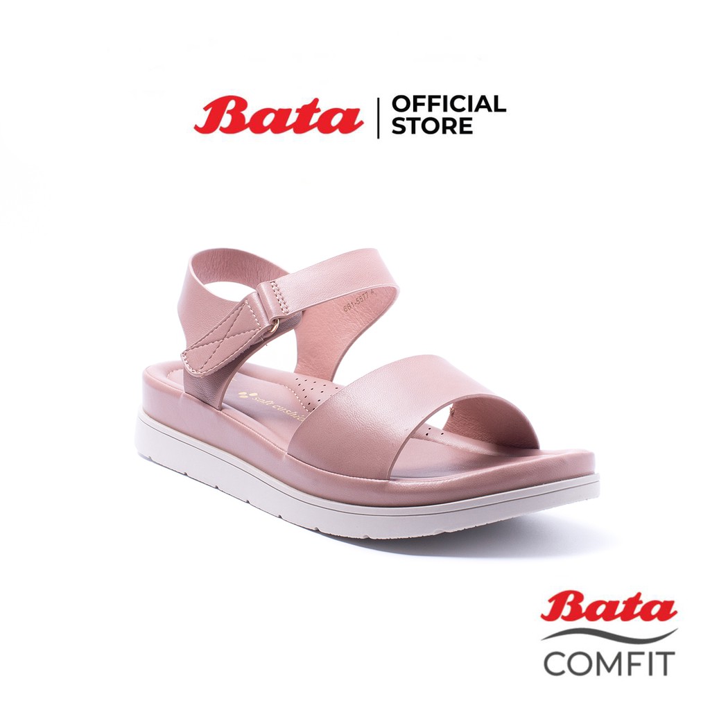 Bata Comfit บาจา คอมฟิต รองเท้าเพื่อสุขภาพ รองเท้ารัดส้น สูง 2.5 นิ้ว พื้นนิ่ม  สำหรับผู้หญิง รุ่น Alisa สีชมพู 6615577