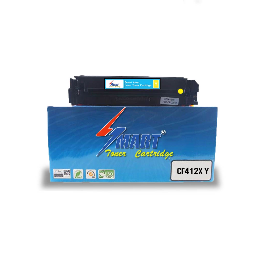 จัดส่งฟรี !! SMART TONER CF412X Yellow สีเหลือง สำหรับปริ้นเตอร์ HP Color LaserJet Pro M452/MFP M377/MFP M477 #6