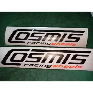 Cosmis racingwheels สติ๊กเกอร์ตัดเกรดpvcโกดัก สติ๊กเกอร์สำหรับติดรถยนต์