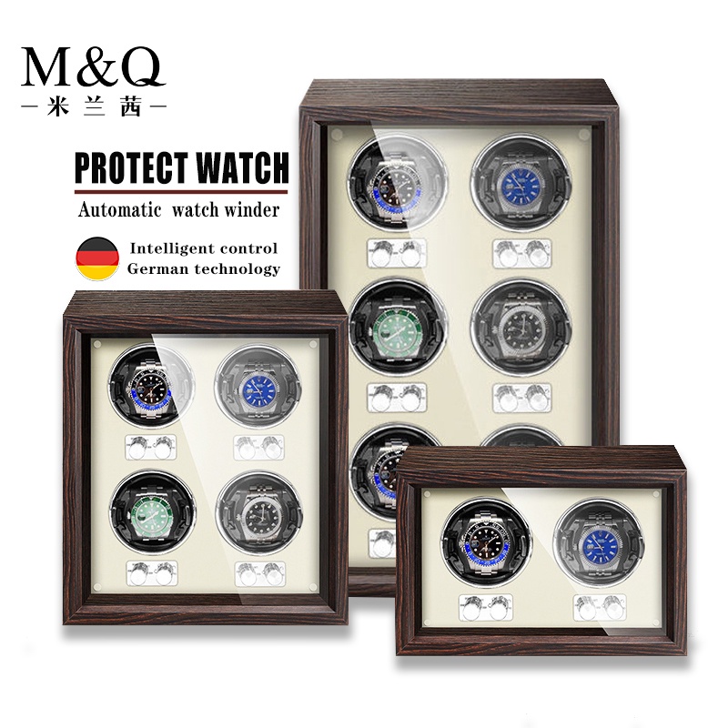 MELANCY ผลิตภัณฑ์เฉพาะแบรนด์หรูเครื่องหมุนนาฬิกาไม้ High End 2/4/6 Slot เครื่องหมุนนาฬิกาอัตโนมัติ Mabuchi Motor โต๊ะตู้กล่องเก็บนาฬิกากล่องนาฬิกากลไก