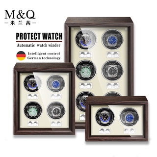 MELANCY สินค้าเฉพาะจุด  แบรนด์หรูไม้นาฬิกา Winder High End 2/4/6 สล็อตนาฬิกาอัตโนมัติ Mabuchi Moto นาฬิกาตู้กล่องเก็บนาฬิกา กล่องนาฬิกาจักรกล กล่องนาฬิกา
