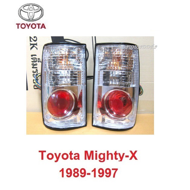 ไฟท้าย 1 คู่ TOYOTA HILUX MIGHTY-X MK3 TAILLIGHT ALTEZZA 1989-1997 โตโยต้า ไมตี้เอ็กซ์ ไฟแต่ง ไฟท้ายรถ ไฟโดนัท ไฟ อะไหล่