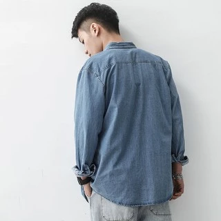 MNO.9 Men Demin Shirt Jacket เสื้อแจ็คเก็ตผู้ชาย คลุมแขนยาว