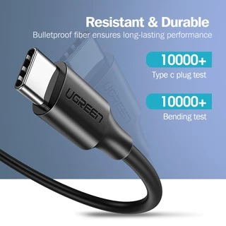 Ugreen 60W USB C เป็น Type-C สายชาร์จข้อมูล ชาร์จเร็ว สําหรับ Samsung Macbook HUAWEI