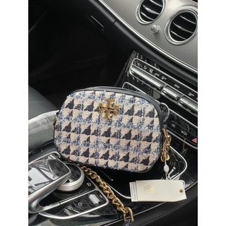 Tory burch kira chevron tweed small camera bag(ส่งจากไทย)