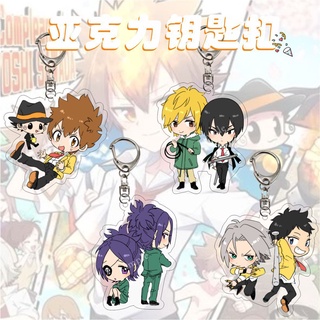 พวงกุญแจอะคริลิค จี้ฟิกเกอร์ การ์ตูนอนิเมะ Katekyo Hitman Reborn Sawada Tsunayoshi Gokudera Hayato Q เหมาะกับของขวัญ สําหรับแฟนคลับ