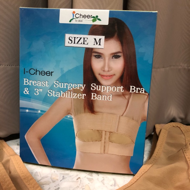 I-Cheer Breast Surgery Support Bra & 3” Stabilizer Band