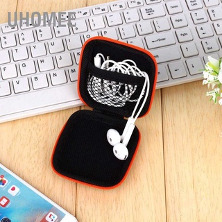 UHomee กระเป๋าเคสแบบแข็งพร้อมซิปสําหรับหูฟัง Sd Tf Card