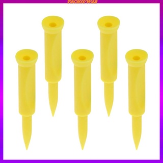 5pcs Plastic  Golf Tees Graduated Castle Tee Height Control 70mm