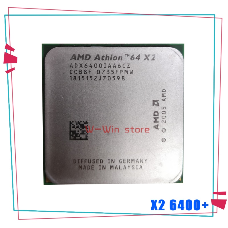 Amd Athlon 64 X2 6400 X2 6400 3 2 Ghz Dualcore Cu Rocessor Adx6400iaa6cz Socket Am2 4 301