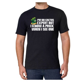 เสื้อยืดลําลอง แขนสั้น พิมพ์ลาย IM No Cactus Expert สไตล์คลาสสิก สําหรับผู้ชาย