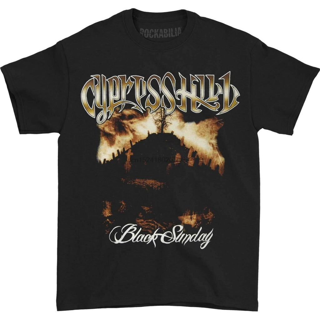 Cypress Hill Men เสื้อยืด Black Sunday สีดํา