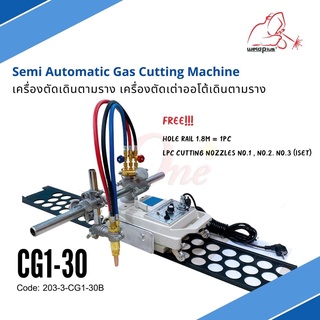 CG1-30B เครื่องตัดเต่า ออโต้เดินตามราง Gas Cutting Machine WELDPLUS