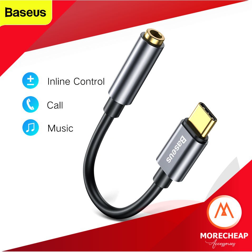 การชาร์จ 🔥ถูก/แท้🔥Baseus Type C to 3.5mm AUX Adapter USB-C Type-C to 3.5 mm Headphone Audio