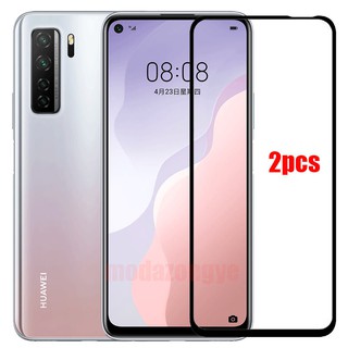 2PCS กระจก Huawei Nova 7 SE Tempered Glass Full Cover Screen Protector Huawei Nova7 7se Nova7se กระจกครอบเต็ม ป้องกันหน้าจอ ฟิล์ม