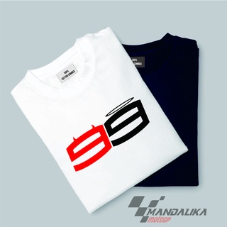 เสื้อยืดคอกลมLorenzo jorge เสื้อเชิ้ต หมายเลข 99 วงจร mandalika lombokS-5XL