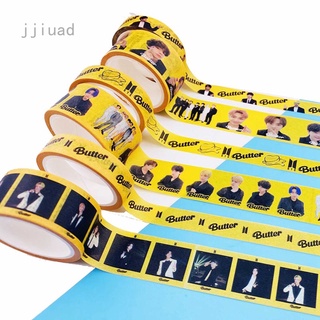 เทปสติ๊กเกอร์ Bts Butter Bangtan Boys Butter Washi 2 ม้วน/ชุดสําหรับตกแต่งสแครบบุ้ค Diy