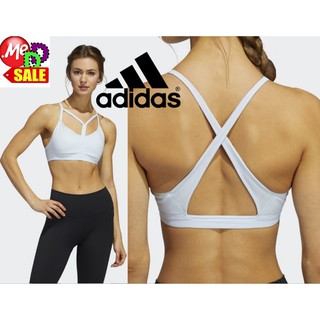 Adidas - ใหม่ บราใส่ออกกำลังกาย ซัพพอร์ตแรงกระแทกระดับต่ำมีฟองน้ำ Adidas TRAINING All Me Dynamic Bra FL2179