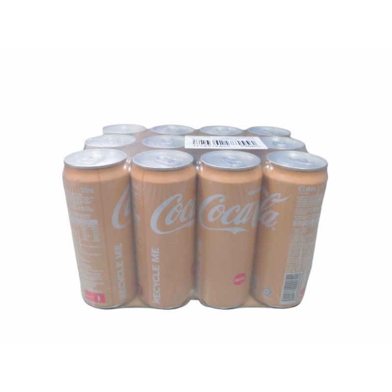พร้อมส่ง โค้กวนิลา​ Coke​ Vanila​320​ml​ 1​แพค​ มี12​กระป๋อง