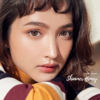 คอนแทคเลนส์ Shimmer Honey (Neo Cosmo) สีน้ำตาลทอง สายฝอ ผิวสีน้ำผึ้งใส่สวยมาก มีส่งด่วนใน กทม.