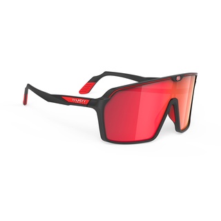Rudy Project รุ่น Spinshield (AF) Black Matte / Multilaser Red แว่นกันแดดทรงสปอร์ต กีฬา แฟชั่นแว่นไลฟ์สไตล์ ปั่นจักรยาน
