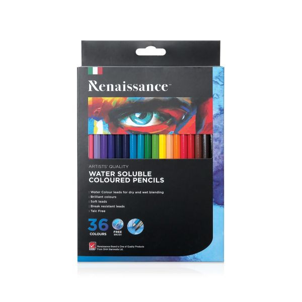 สีไม้ระบายน้ำ Renaissance  เรนาซองซ์ กล่องกระดาษ  ดินสอสีไม้   ( 1 กล่อง ) - รูปที่ 6