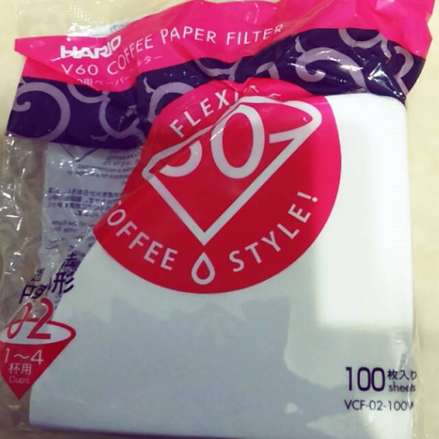 HARIO FILTER V60 PAPER FILTER HARIO VCF-02-100