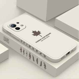 For เคส Xiaomi Mi 10t 10t pro Mi8 Mi8se xiaomi9 Mi9se xiaomi 10 MI10 pro xiaomi Mi11 Mi11 pro  soft phone case เคสไอโฟนลายแถบข้าง Maple leaf การ์ตูน เคสซิลิโคน