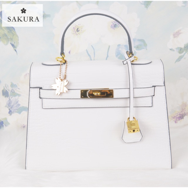 Sakura  Kelly Bag (KL2028#White)