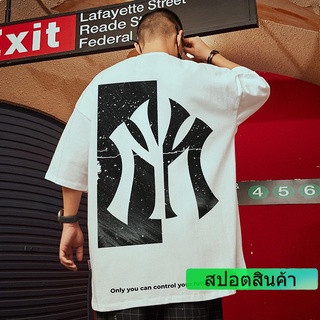 เสื้อยืดแขนสั้น ผ้าฝ้าย ขนาดใหญ่ สไตล์ฮิปฮอป สําหรับผู้ชาย ไซซ์ S - 7XL