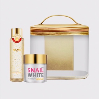 Set คุ้ม❗️ Snailwhite Gold Series Duo Namu Life Gold Essence Water 150ml cream นามุ ไลฟ์ สเนลไวท์ โกลด์ เอสเซนส์ วอเตอร์