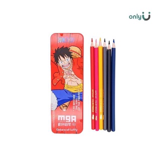 M&amp;G ชุดสีไม้ ลายลิขสิทธิ์วันพีช ONE PIECE 6 สี