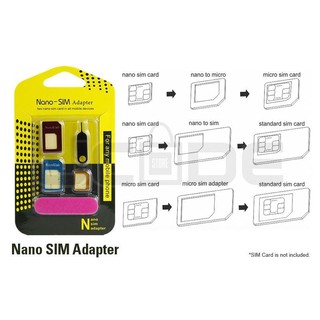 Nano Sim Adapter ชุดแปลงนาโนซิมการ์ด + เข็มจิ้มถาดซิม