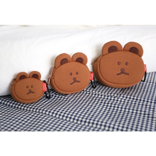 • พร้อมส่ง • โดนัท โดนัท 🐻 🐰 กระเป๋าใบเล็ก บิ๊กคอมเเพ็ค 🐰 DONATDONAT Big Compact Pouch