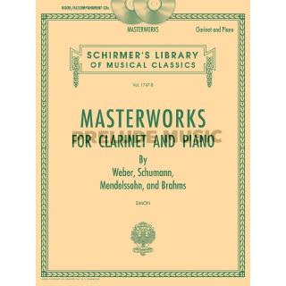 (โค้ดINCSM2Lลด70฿) MASTERWORKS FOR CLARINET AND PIANO Schirmer Library of Classics Volume 1747-B(HL50490449)