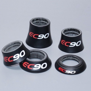 EC90 แหวนสเปเซอร์รองคอจักรยาน Bicycle Headset Spacer ถนนจักรยานคาร์บอนไฟเบอร์กรวยชุดหูฟังSpacer 28.6มิลลิเมตรสีดำเครื่องซักผ้าSpacerพนักพิงศีรษะสำหรับ1-1/8 MTBส้อมจักรยานอุปกรณ์เสริม