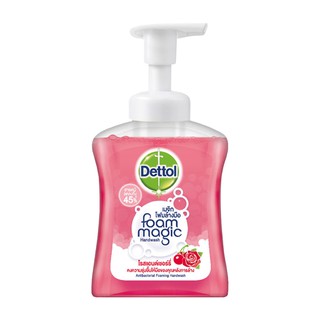 Dettol โฟมล้างมือ แอนตี้แบคทีเรีย สูตรโรสแอนด์เชอร์รี่ 250 มล.