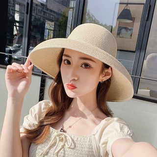 หมวกสาน ทรงปีกคว่ำ แต่งตัวM  สินค้าพร้อมส่ง A075