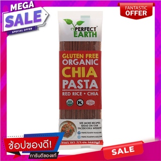 เพอร์เฟ็คเอิร์ธเส้นพาสต้าออแกนิคข้าวแดงอินทรีย์ผสมเมล็ดเจีย 225กรัม Perfect Earth Organic Pasta Organic Red Rice with Ch