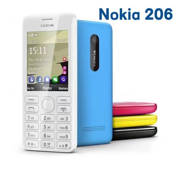 โทรศัพท์มือถือโนเกีย มือ2 มือถือ ของแท้ Nokia 206 มือถือปุ่มกด ใส่ได้AIS DTAC TRUEซิมการ์ด 4G โทรได้ชัดเจนและเสียงดังเหม