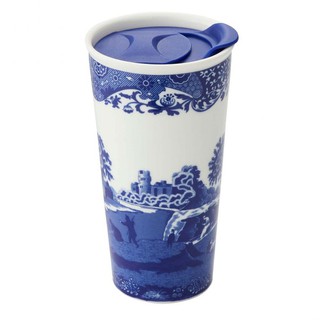 Spode Blue Italian Travel Mug แก้วมัคพร้อมฝาปิด 12 oz