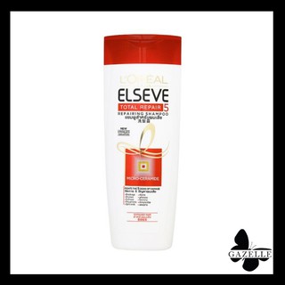 LOREAL PARIS ELSEVE TOTAL REPAIR 5 FILTER REPAIRING SHAMPOO (110ml.)ลอรีอัล ปารีส เอลแซฟ ฟิลเลอร์ แชมพูฟื้นบำรุงผมเสีย