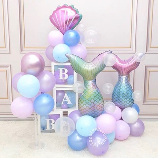 ลูกโป่งนางเงือก ลูกโป่งฟอยล์ ลูกโป่งวันเกิด little mermaid balloon